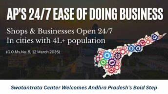 Swatantrata Center Welcomes AP's 24/7 Reform